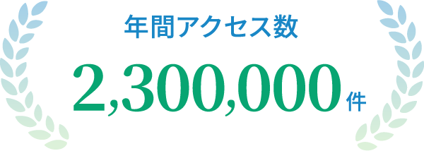 年間アクセス数2,300,000件